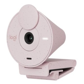 logitech webcam logitech brio 300 rosado full hd    usb tipo c