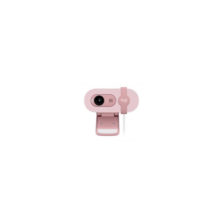 logitech webcam logitech brio 100 rosado full hd    usb