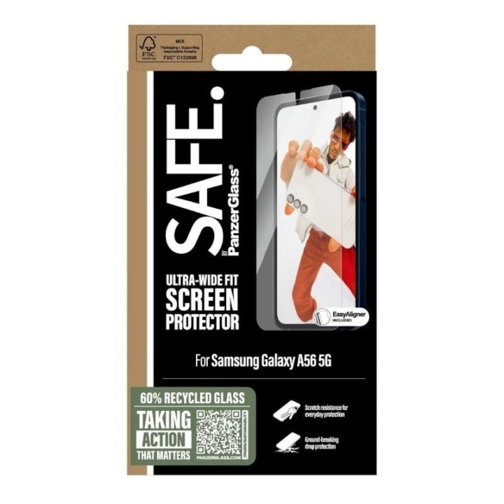 safe by panzerglass protector samsung a56 5g