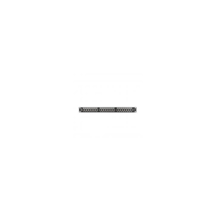 lanberg patch panel lanberg 24 puertos 1u cat.6 sftp 19 pulgadas rack negro