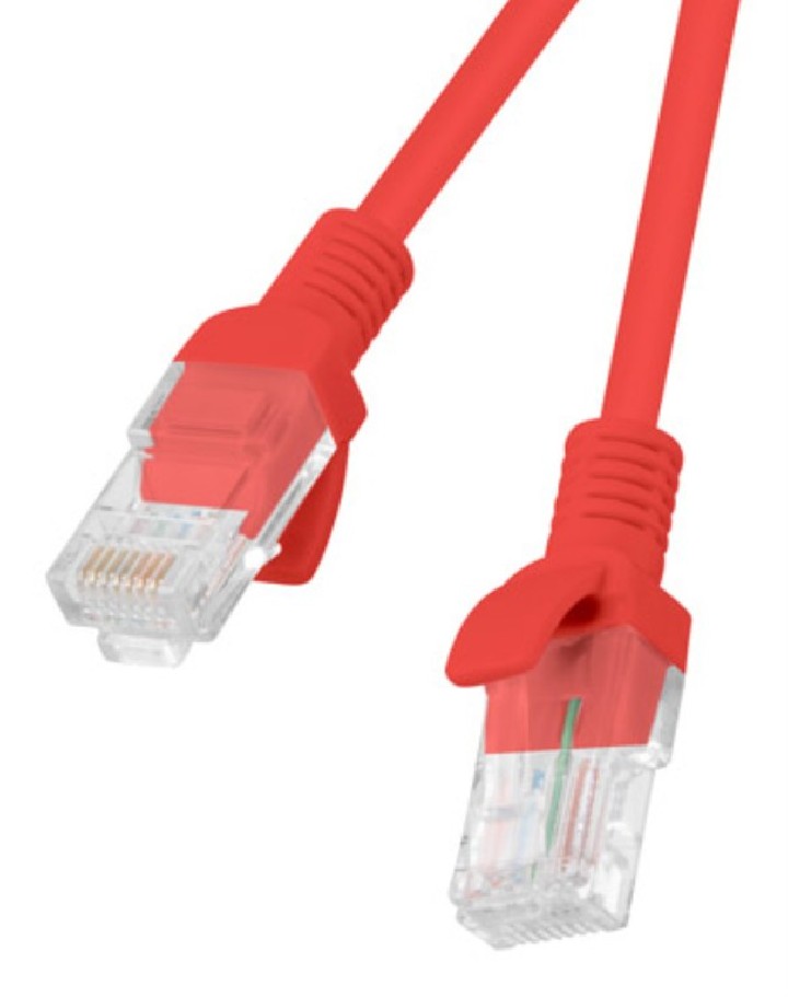 cable red lanberg latiguillo cat.6 utp 10m rojo fluke passed