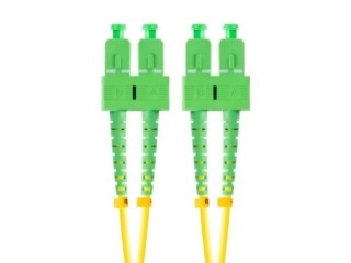 lanberg latiguillo fibra optica sc   apc lanberg 2m mono duplex g657a1 lszh amarillo