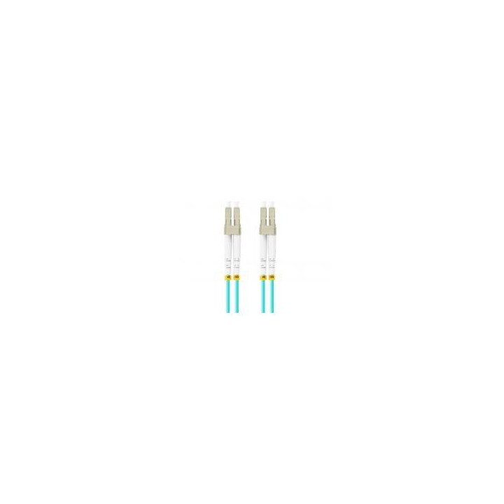 lanberg latiguillo fibra optica lc   upc lanberg 3m multi duplex om3 50   125 lszh azul
