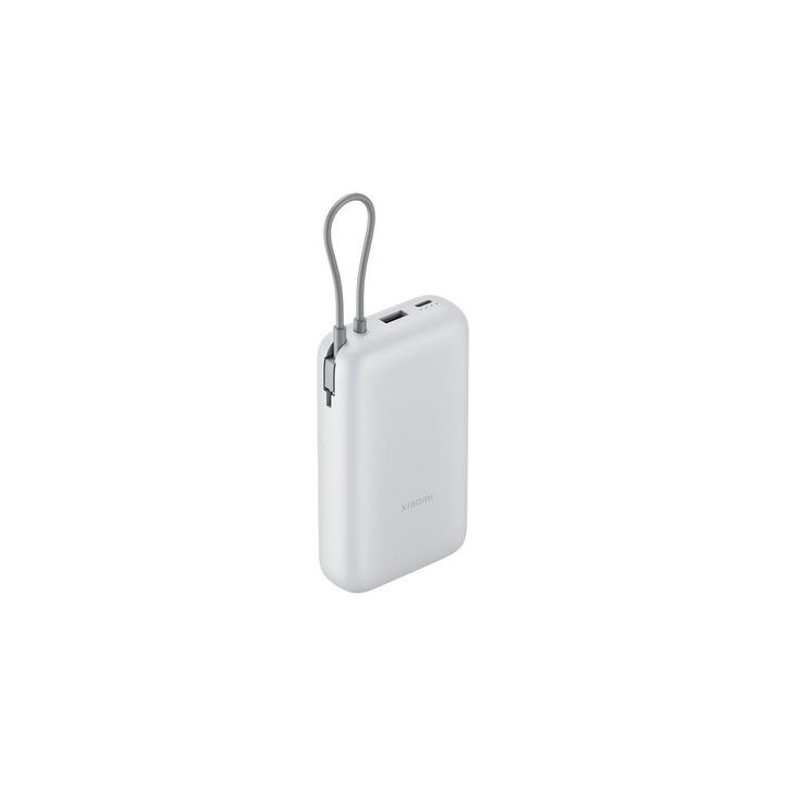 powerbank xiaomi power bank 20000mah  integrated cable  light gray