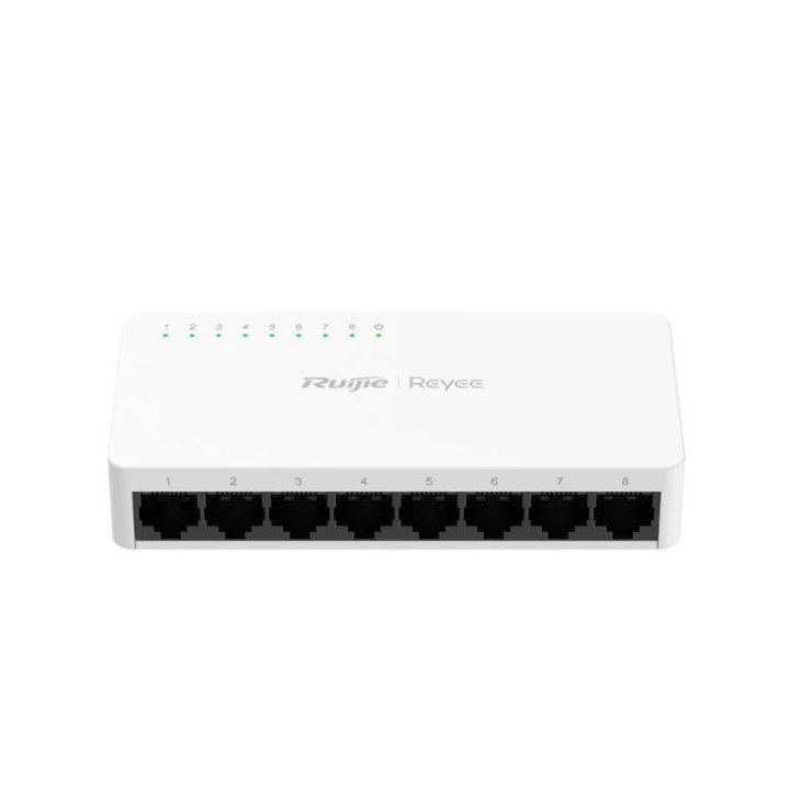 reyee rg es08f switch 8x10/100 rj45 plastic