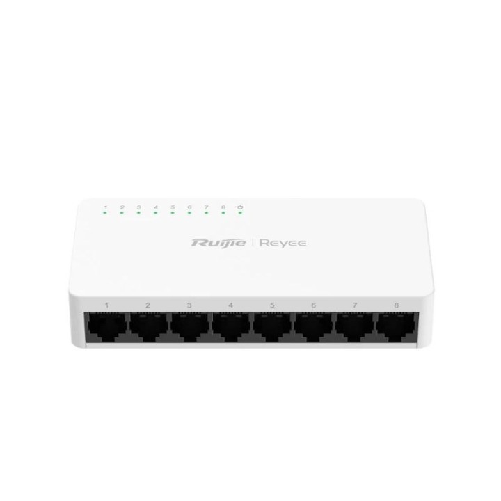 reyee rg es08f switch 8x10/100 rj45 plastic
