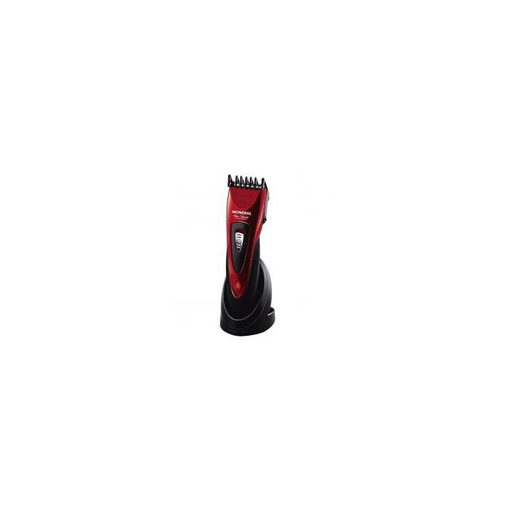 cortapelos mondial cr   04 6 accesorios    2 guias    recargable    60 minutos