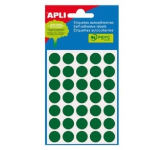 bl. 5h etiq adh apli diam 13mm verde