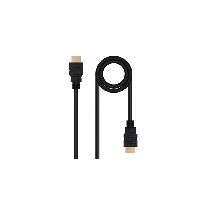 nanocable cable nanocable hdmi v2.0 4k@60hz 18gbps a   m   a   m   1.5 m   negro