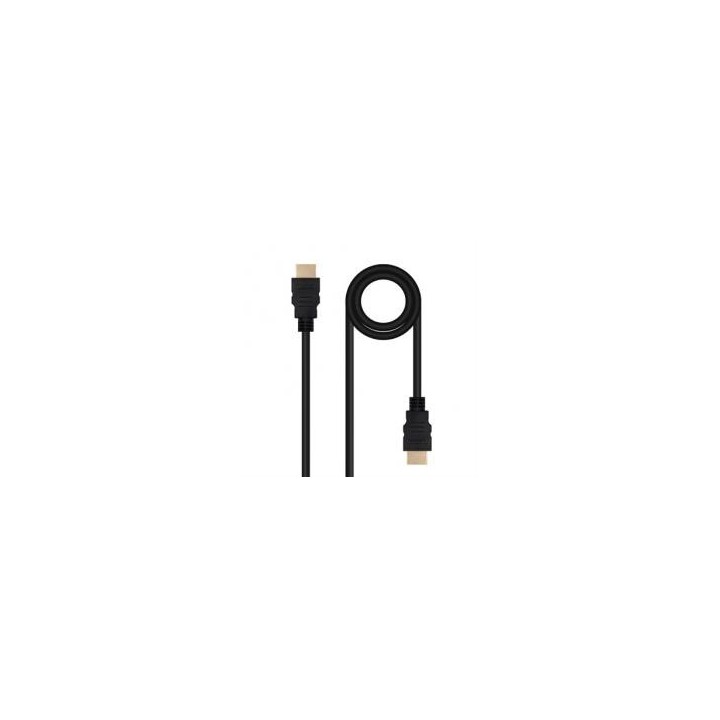 nanocable cable nanocable hdmi v2.0 4k@60hz 18gbps a   m   a   m   1.5 m   negro