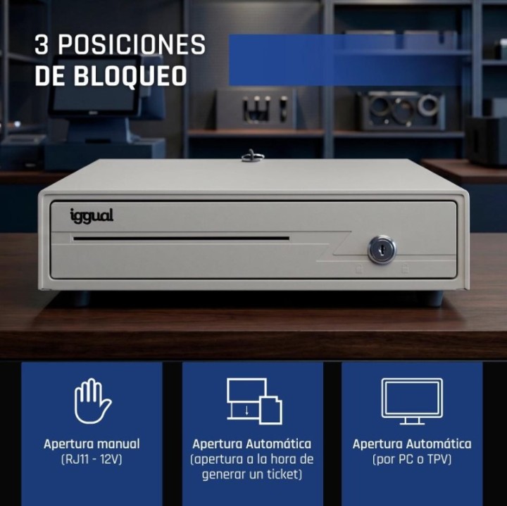 iggual caj?n portamonedas iron 10w 38cm 4+6 blanco