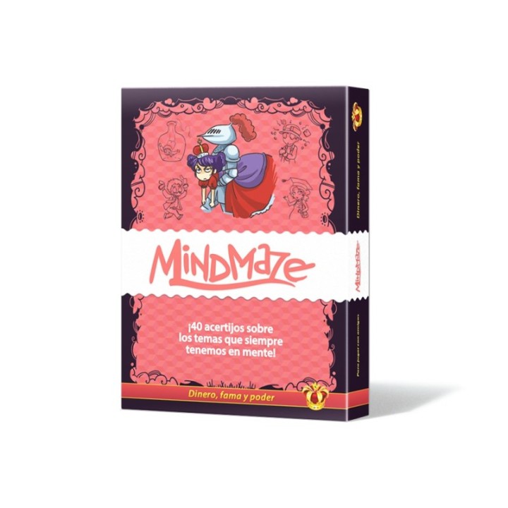 asmodee juego de mesa mind maze  dinero fama y poder pegi 14