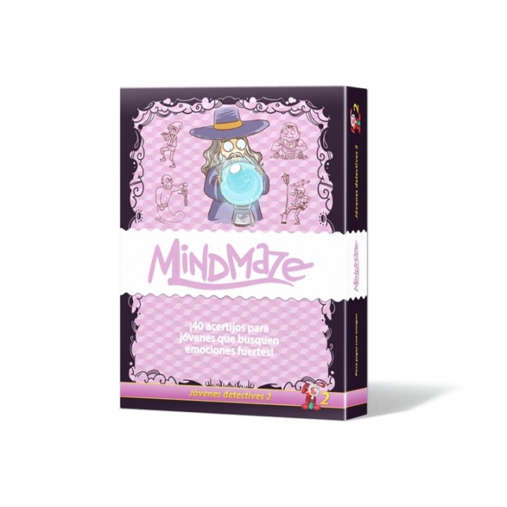 asmodee juego de mesa mind maze  jovenes detectives 2 pegi 14