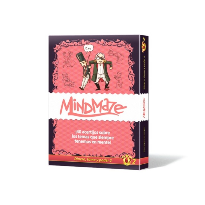 asmodee juego de mesa mind maze  dinero fama y poder 2 pegi 14