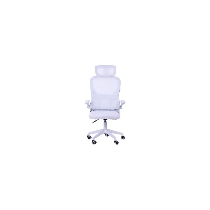 silla ergonomica mars gaming mgcergoprowh malla transpirable soporte lumbar blanco