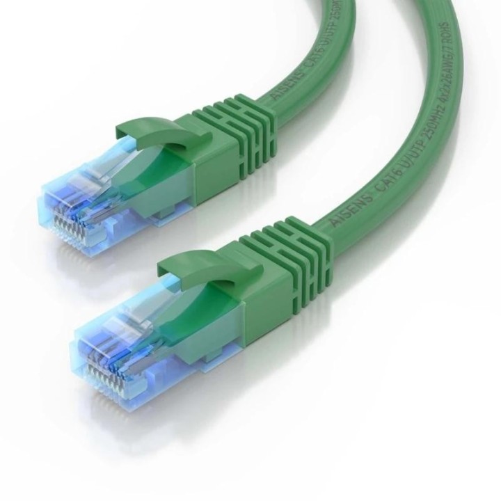aisens cable rj45 cat.6 utp awg26 cca verde 0.5m