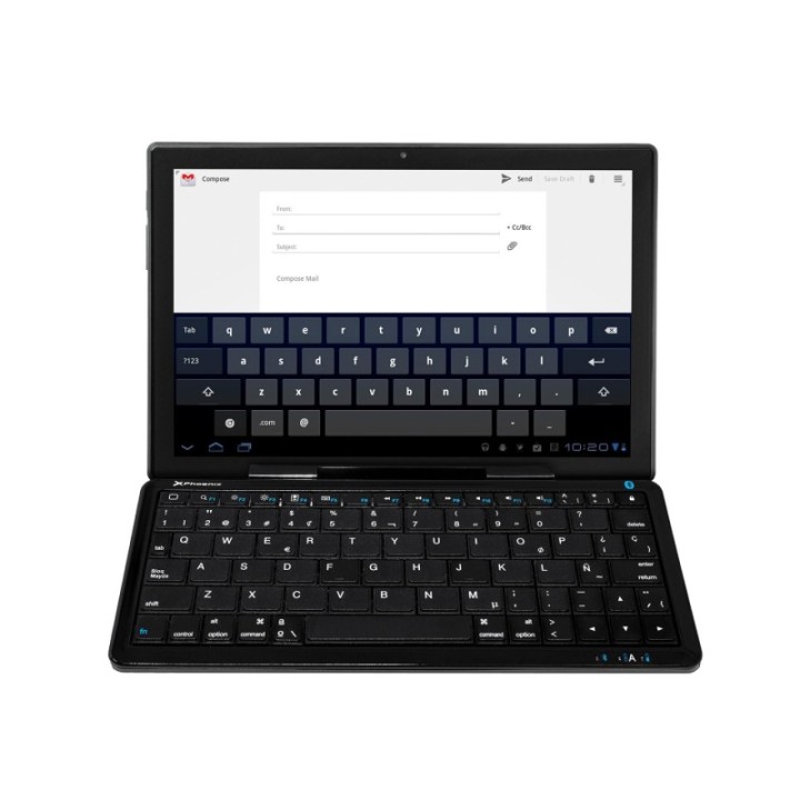 phoenix technologies mini teclado bluetooth con soporte para tablet y movil smartphone universal