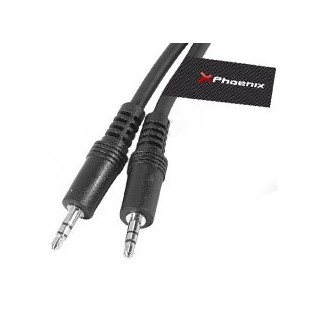 phoenix technologies cable de audio mini jack  3.5 mm m   m est?reo de 3 m