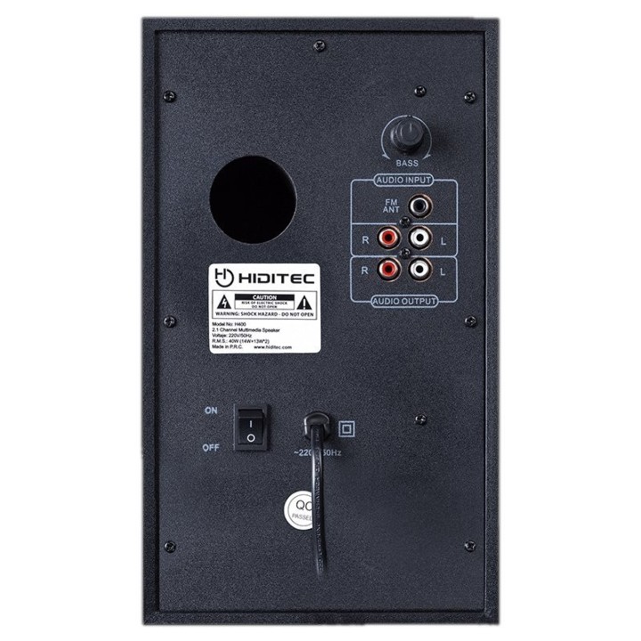 hiditec altavoces 2.1 multimedia h400 40w blt radi