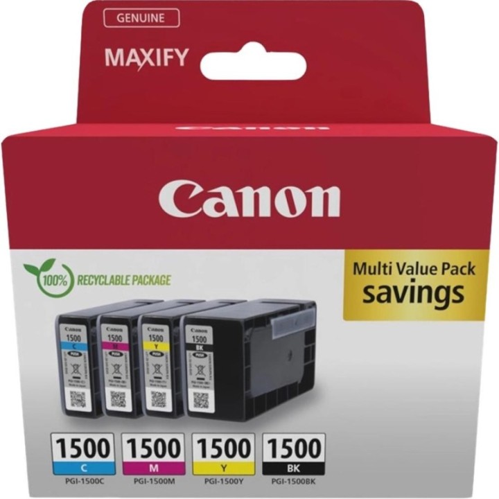 canon multipack canon pgi   1500 b   c   m   y