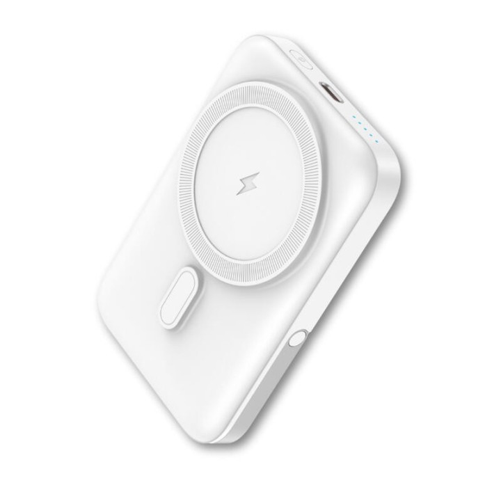 qcharx international powerbank qcharx atlas inalambrico magnetico 10000mah blanco