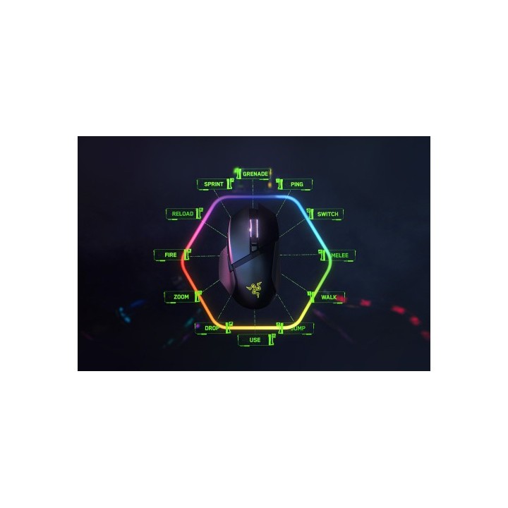 razer razer basilisk v3 pro raton mano derecha rf wireless + bluetooth + usb type c optico 30000 dpi