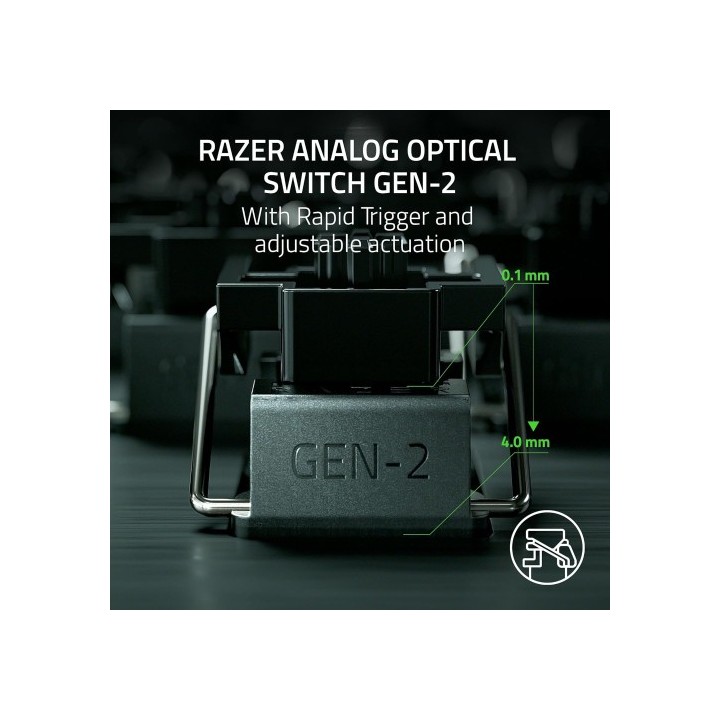 razer teclado razer huntsman v3 pro  usa  tenkeyless blanco  rz03 04981700 r3m1