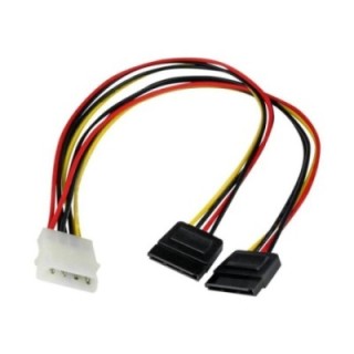 startechcom cable lp4 a 2x sata startech macho   hembra