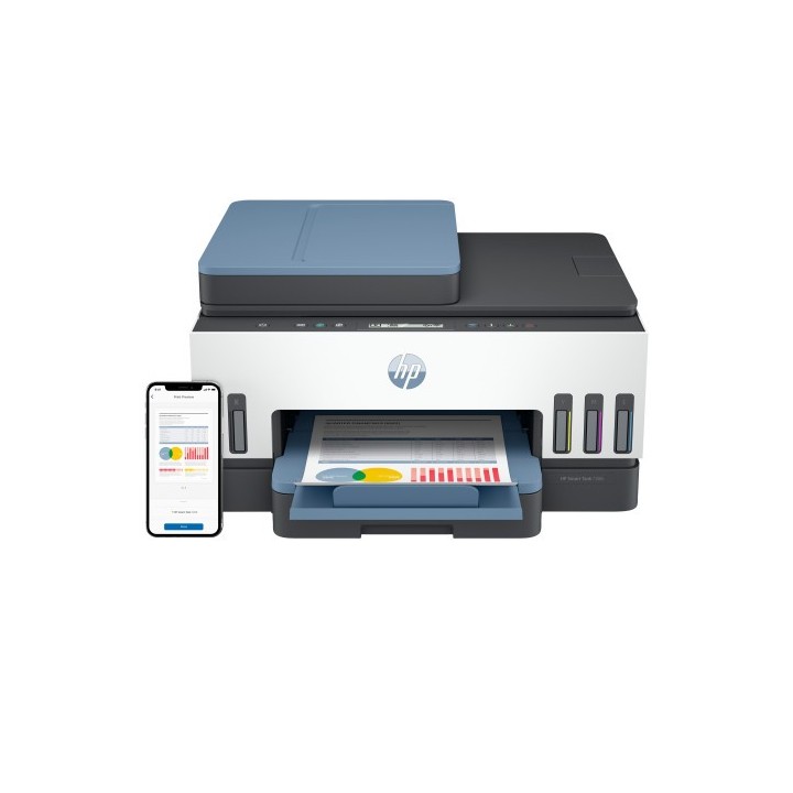 hp hp smart tank 7306 inalambrico all in one color impresora, impresion a doble cara copiadora y esc