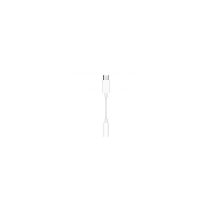 apple cable usb tipo c a jack 3.5mm apple macho   hembra blanco