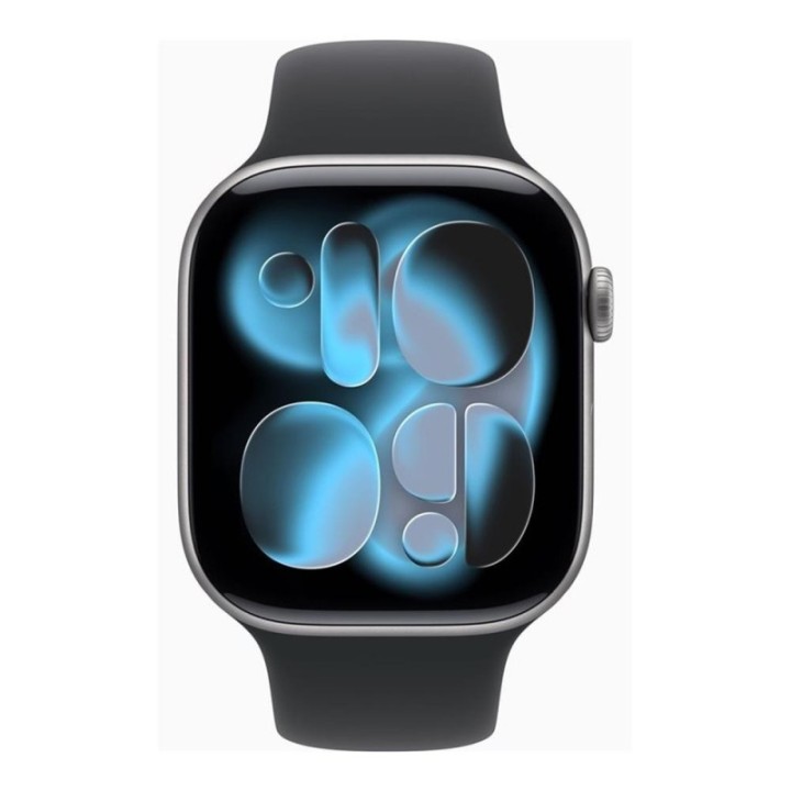 apple smartwatch apple watch s11?gps + cellular 46mm?space grey aluminium case  black sport band