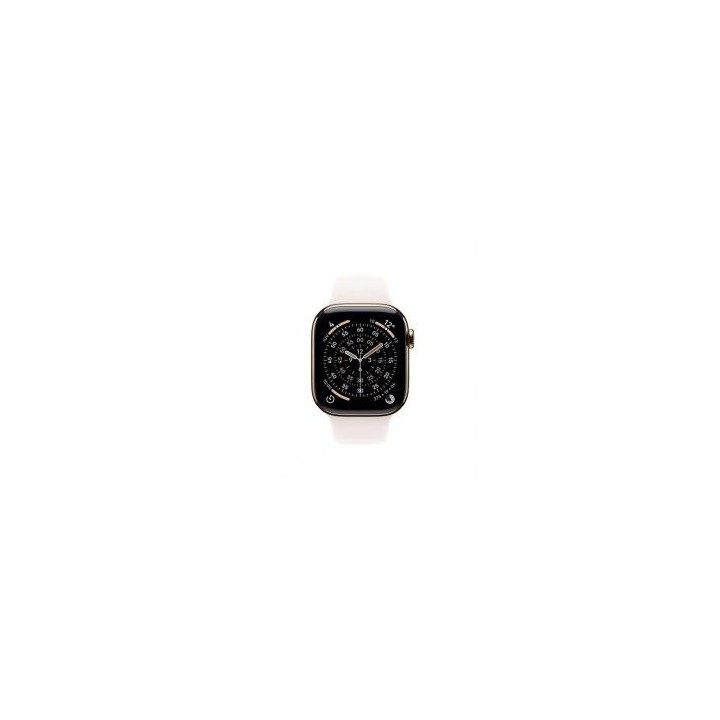 apple smartwatch apple watch series 11?gps + cellular 46mm gold titanium case sport loop m   l