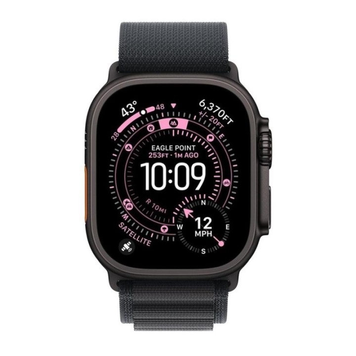 apple smartwatch apple watch ultra 3?gps + cellular?49mm?black titanium case  black alpine loop    l