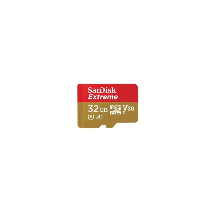 sandisk tarjeta memoria sandisk micro secure digital 32gb sd extreme u3 uhs   i clase 10 a1