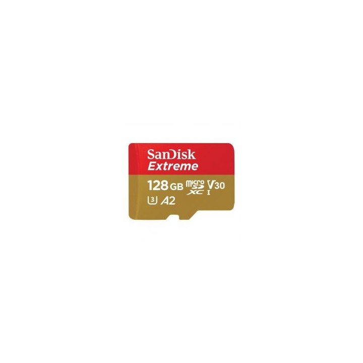 sandisk tarjeta memoria micro secure digital 128gb sandisk extreme clase 10 uhs   i u3 + adaptador