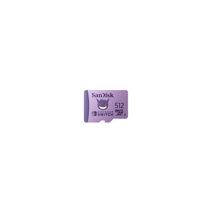 sandisk tarjeta memoria micro secure digital 512gb sandisk nintendo switch pokemon gengar edition cl