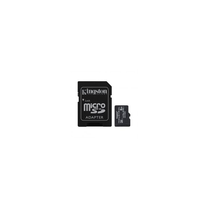kingston tarjeta memoria micro secure digital sdhc 8gb kingston industrial clase 10 uhs   i u3 + ada