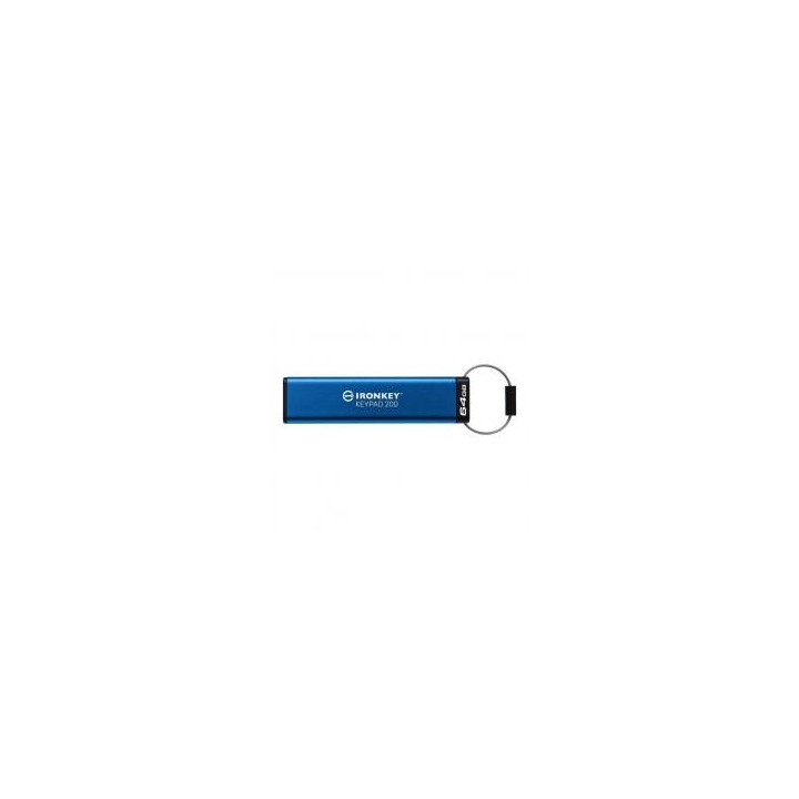 kingston memoria usb 3.2 kingston 64gb ironkey keypad 200