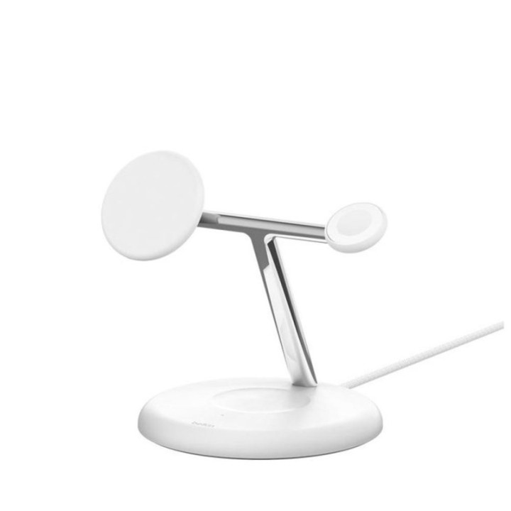 belkin base de carga inalambrica belkin wiz023vfwh 3 en 1 blanco