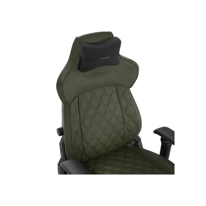 corsair corsair tc500 luxe silla para videojuegos de pc asiento acolchado verde