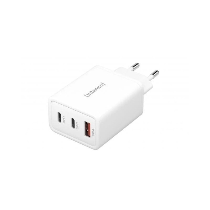 intenso  cargador pared gan 1xusb a2xusb c 65 w