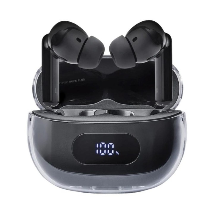 intenso auriculares bluetooth intenso buds plus tws anc+enc negro