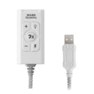 mars gaming tarjeta de sonido usb mars gaming msc2 blanca