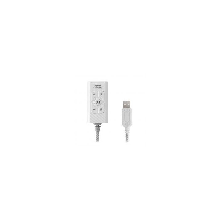 mars gaming tarjeta de sonido usb mars gaming msc2 blanca
