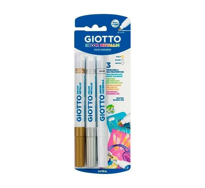 bl. 3 rotu. giotto decor metal oro+plata+bl