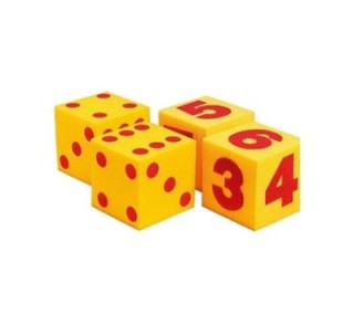 set 2 dados gigantes numeros henbea espuma ee17820
