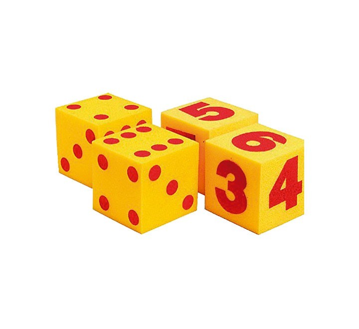 set 2 dados gigantes numeros henbea espuma ee17820