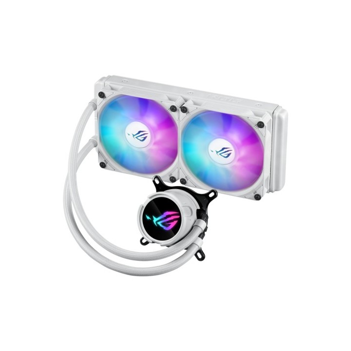 asus asus rog strix lc iii 240 argb white edition procesador kit de refrigeracion liquida 12 cm blan