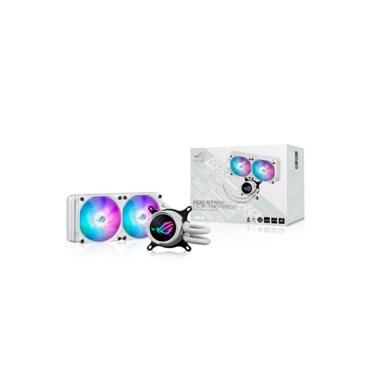 asus asus rog strix lc iii 240 argb white edition procesador kit de refrigeracion liquida 12 cm blan