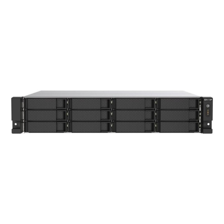 qnap servidor nas qnap ts   1273au   rp   8g 12 bahias 2u rack 8gb gigabit ethernet